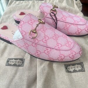 New **GUCCI** PRINCETOWN MULES Sz 36.5